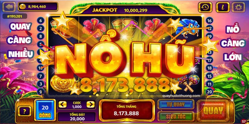 Banh Club Nổ Hũ - Sân quay Nổ Hũ phát tài phát lộc 2024 5 Quay hũ ngay trên hệ thống để nhận thưởng bất ngờ